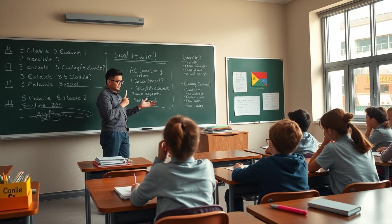 Student preparing for exams with study materials